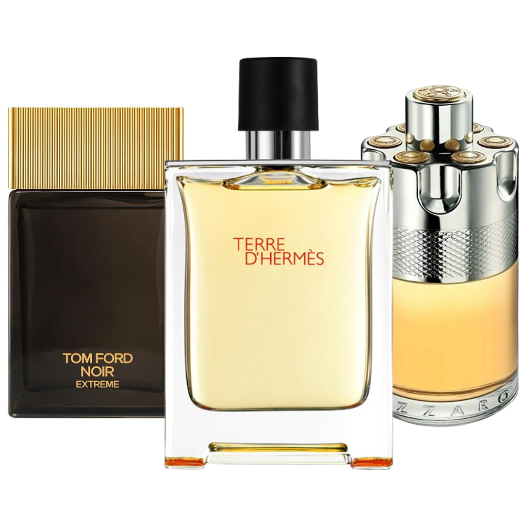 3 Parfums Terre d’Hermès, Azzaro Wanted , Tom Ford Noir Extreme (Eau de Parfum)
